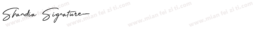 Shandia Signature字体转换